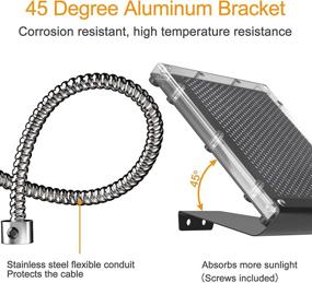 img 2 attached to 🔋 Водонепроницаемая солнечная панель 6V 1W с крепежным кронштейном - Зарядное устройство для батареи кормушки для оленей: ZEALLIFE наружное солнечное зарядное устройство для 6V кормушки для оленей