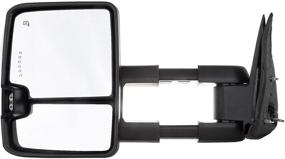 img 2 attached to SCITOO Tow Mirrors Chrome LED Signal Lamps Towing Mirror Power Heated Pair Set (2003-2007) - Compatible with Chevy Silverado/GMC Sierra (07 Classic Models)