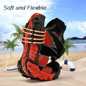 img 1 attached to Quick Drying Outdoor Closed Toe Sandals for Girls - Athletic Kids Shoes