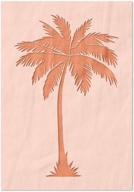 stencil stop palm tree plastic logo