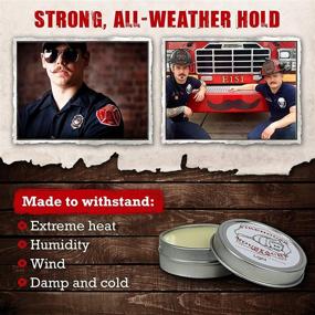 img 3 attached to 🔥 Firehouse Moustache Wax - Light Hold, 1 oz Tin - Long-Lasting and Weather-Resistant for All-Day Styling