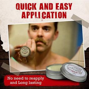 img 1 attached to 🔥 Firehouse Moustache Wax - Light Hold, 1 oz Tin - Long-Lasting and Weather-Resistant for All-Day Styling