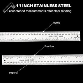 img 2 attached to Stainless Steel Woodworking Construction Protractor by Avanson