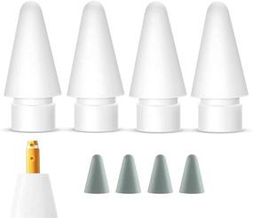 img 4 attached to 🍎 Hiicopa Replacement Tip for Apple Pencil 1st/2nd Generation - 4 Pack, Including Tip Protector Cover