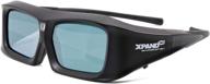 revolutionize your viewing experience with xpand x103edux3-r1 dlp link 3d active glasses in sleek black design logo