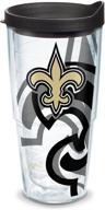 🏈 genuine tervis 24oz insulated tumbler cup with double wall, keeps drinks cold & hot, made in usa - nfl new orleans saints edition logo