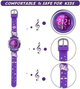 img 1 attached to ⌚ Girls' Waterproof Luminous Stopwatch Wristwatch: Stylish Wrist Watches for Active use