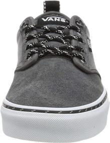 img 3 attached to Atwood Checkered Suede Men's Athletic Shoes in Pewter and White