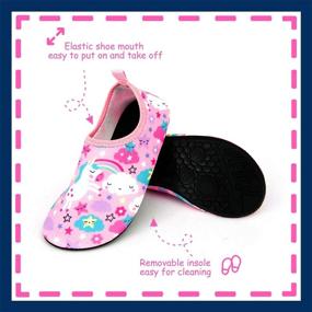 img 3 attached to Stylish and Cute Printed Water Shoes for Toandon Toddler Kids