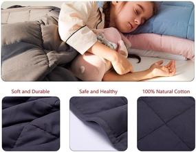 img 1 attached to Weighted Blanket Perfect Natural Lead Free Bedding