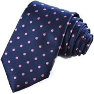 👔 polka pink dots necktie by kissties: stylish men's accessory for enhanced seo logo
