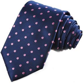 img 4 attached to 👔 Polka Pink Dots Necktie by KissTies: Stylish Men's Accessory for Enhanced SEO
