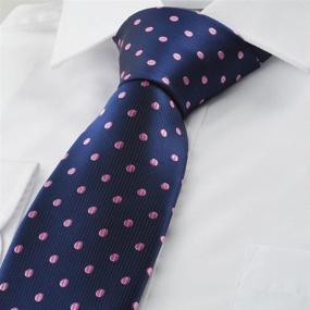 img 2 attached to 👔 Polka Pink Dots Necktie by KissTies: Stylish Men's Accessory for Enhanced SEO