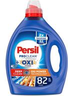 persil proclean oxi power liquid laundry detergent - 2x concentrated, 82 loads, 82.5 fl oz (blue) logo