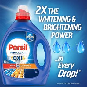 img 1 attached to Persil Proclean Oxi Power Liquid Laundry Detergent - 2X Concentrated, 82 Loads, 82.5 Fl Oz (Blue)