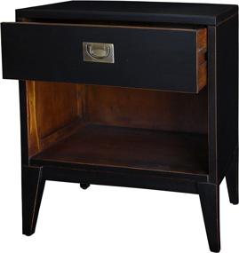 img 1 attached to Porthos Home Petra Lacquer Nightstand Furniture for Bedroom Furniture