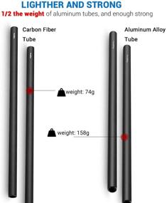 img 3 attached to Карбоновые стержни SmallRig 15 мм (12 дюймов) - идеальная система поддержки камеры для скрепок 15 мм, фоллоу-фокуса, матового бокса, плечевой опоры, поддержки объектива - 851