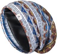 🌙 yanibest silk satin bonnet hair cover sleep cap - your ultimate adjustable silk lined slouchy beanie hat for a blissful night's sleep logo