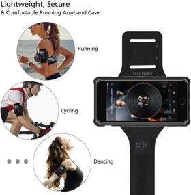 img 1 attached to 🏃 GIVEMIFIVE 2-in-1 Sport Running Armband & Premium Protective Armour Case for Samsung Galaxy S7/ S7E/ S8 with Bracket Holder