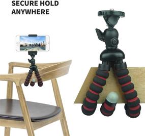 img 1 attached to 📸 Phone Tripod with Wireless Remote and Universal Clip: Portable, Adjustable Stand Holder for iPhone, Android, Camera, and GoPro