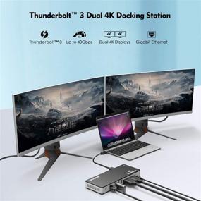 img 1 attached to 💻 WAVLINK Thunderbolt 3 Dock: Powerful 60W Charging, 8K@30Hz or Dual 4K@60Hz Video for MacBook Pro, Dell XPS 13/15, HP Spectre x360, Lenovo Yoga & More