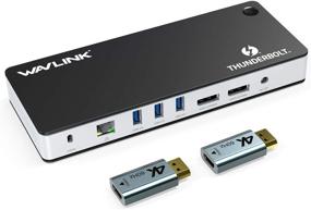 img 4 attached to 💻 WAVLINK Thunderbolt 3 Dock: Powerful 60W Charging, 8K@30Hz or Dual 4K@60Hz Video for MacBook Pro, Dell XPS 13/15, HP Spectre x360, Lenovo Yoga & More