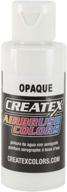 🎨 createx airbrush paint, opaque white - 4 oz (5212-4): get professional results for your artwork! logo