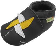 👣 sayoyo baby leather soft sole moccasins: adorable patterned crawling shoes for infants and toddlers logo