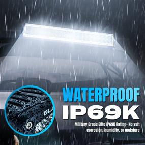 img 2 attached to 🚚 Black Oak 20-Inch Dual Row LED Light Bar - Combo, Spot and Flood Optics - Waterproof Off-road Lighting for Trucks, Jeep, ATV, UTV, Boats – Pro Series 2.0