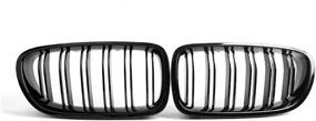 img 3 attached to 🚗 Набор решетки Double Slats Gloss Black для BMW 5 Series F10 F11 и F10 M5 2010-2016 от SNA F10 Grille (набор из 2 шт.)