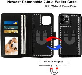 img 2 attached to Wallet IPhone Detachable Holder Leather Cell Phones & Accessories