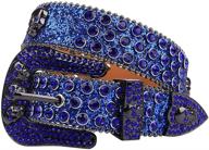stunning rhinestone fashion western studded belt - sizes 34-36 inches logo