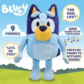 img 2 attached to Bluey - 13-Inch Interactive Plush Toy