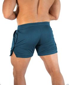 img 2 attached to 🩳 Sandbank Men's 5" Gym Workout Shorts: Quick Dry Running & Bodybuilding Active Shorts with Pockets