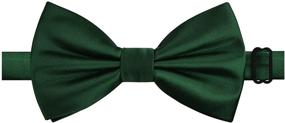 img 2 attached to 🎀 Alizeal Green Solid Handkerchief Cummerbund