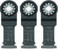 🔪 bosch starlock bi-metal oscillating tool blades, multitool blades for hard wood, laminate, and drywall; extra clean plunge cut saw blades, 3-pack, 1-1/4" width (osl114jf-3) logo