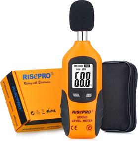 img 4 attached to 🔊 RISEPRO Decibel Meter, Digital Sound Level Meter 30 – 130 dB Audio Noise Measure Device with Backlight, MAX/MIN, Data Hold, Auto Power Off, and Dual Ranges - HT-80A