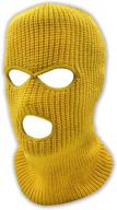 🎿 full face balaclava ski mask for outdoor winter sports - knitted 3 hole design for extra comfort logo