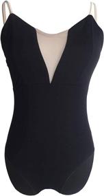 img 3 attached to 🩰 Daydance Women's Dance Leotards: Stylish Camisole Cotton Bodysuit for Ballet Dancing