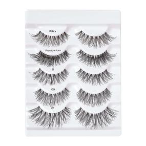 img 1 attached to 👁️ KISS So Wispy Curated Collection: Bestselling False Eyelashes Multipack with Volume, Curl, and Signature Wispy Effect - Cruelty-Free, Reusable, Contact Lens Friendly, 5-Pair Pack