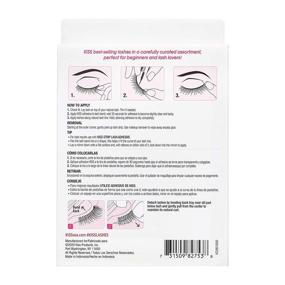 img 2 attached to 👁️ KISS So Wispy Curated Collection: Bestselling False Eyelashes Multipack with Volume, Curl, and Signature Wispy Effect - Cruelty-Free, Reusable, Contact Lens Friendly, 5-Pair Pack