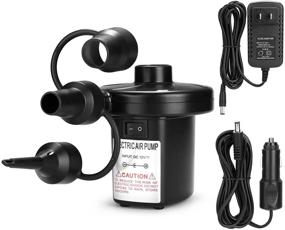 img 4 attached to 🔌 AGPtEK Electric Air Pump: Portable Quick-Fill Inflator/Deflator for Camping, Boats, Mattresses & More!