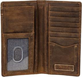 img 1 attached to Wrangler Leather Wallet Double Stitch Men's Accessories for Wallets, Card Cases & Money Organizers