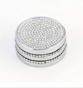 img 1 attached to TopDall Crystal Bling Media Control Volume Knob Cover for Mazda - Stylish Luxury Interior Accessory