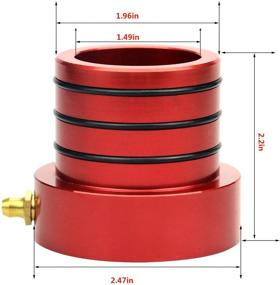 img 1 attached to 🔴 MOEBULB Красная передняя уплотнительная гильза для Jeep Wrangler JK/TJ/YJ и Cherokee - идеально подходит для Dana 30 и Dana 44