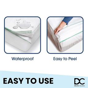 img 2 attached to 🛏️ Delta Children Kids-A-Peel Disposable Mattress Pads, 6 Pack: Waterproof, Breathable Soft Bed Protectors for Toddlers