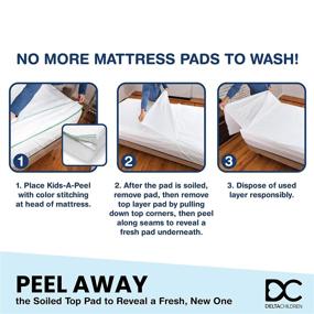 img 1 attached to 🛏️ Delta Children Kids-A-Peel Disposable Mattress Pads, 6 Pack: Waterproof, Breathable Soft Bed Protectors for Toddlers