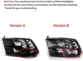 img 2 attached to 🚗 Фары с прозрачным отражателем AUTOSAVER88 - совместимы с Dodge Ram 1500 2500 3500 2009-2012 - замена фар для пассажирской и водительской стороны