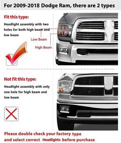 img 3 attached to 🚗 Фары с прозрачным отражателем AUTOSAVER88 - совместимы с Dodge Ram 1500 2500 3500 2009-2012 - замена фар для пассажирской и водительской стороны
