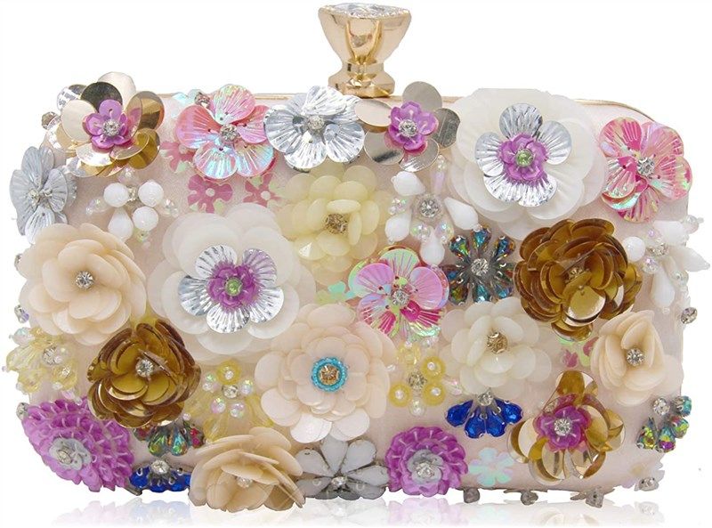 milisente clutches colorful evening sequins 로고